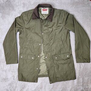 Levis Mens Large Barn Zip Jacket Vented Polyamide/Cotton Corduroy Collar